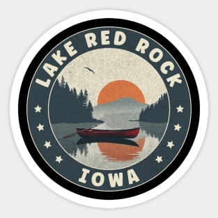 Lake Red Rock Iowa Sunset Sticker